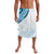 Blue Polynesian Tribal Turtle Floral Pattern Lavalava