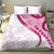 Rose Pink Polynesian Tribal Turtle Floral Pattern Bedding Set