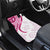 Rose Pink Polynesian Tribal Turtle Floral Pattern Car Mats