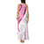 Rose Pink Polynesian Tribal Turtle Floral Pattern Tank Maxi Dress