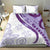 Purple Polynesian Tribal Turtle Floral Pattern Bedding Set