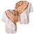 Orange Polynesian Tribal Turtle Floral Pattern Baseball Jersey