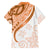 Orange Polynesian Tribal Turtle Floral Pattern Hawaiian Shirt