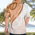 Orange Polynesian Tribal Turtle Floral Pattern Hawaiian Shirt