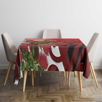 New Zealand Parrot Kaka Tablecloth Maori Koru With Pohutukawa Flowers - Polynesian Pride