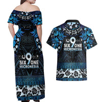 Micronesia FSM 691 Couples Matching Off Shoulder Maxi Dress and Hawaiian Shirt Respect Culture