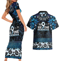 Micronesia FSM 691 Couples Matching Short Sleeve Bodycon Dress and Hawaiian Shirt Respect Culture