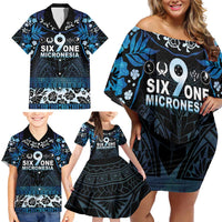 Micronesia FSM 691 Family Matching Off Shoulder Short Dress and Hawaiian Shirt Respect Culture