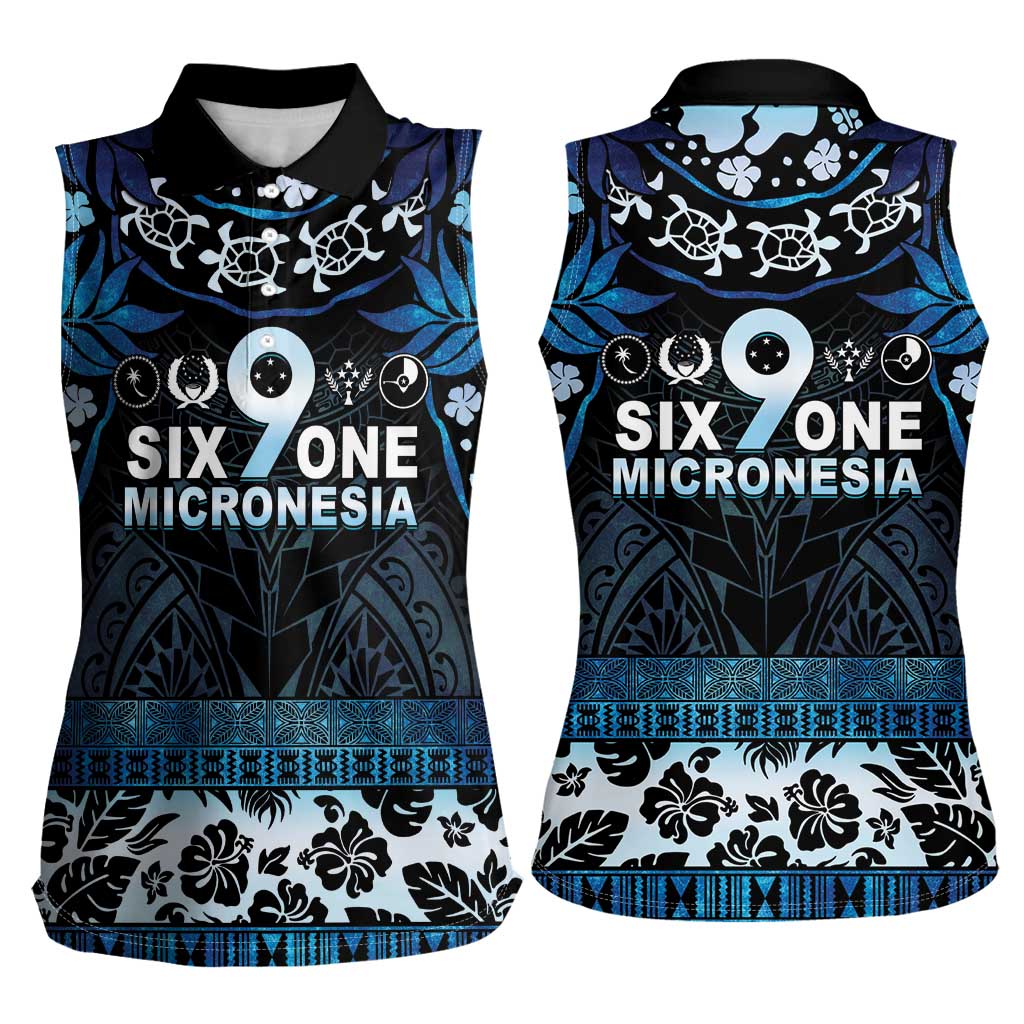 Micronesia FSM 691 Women Sleeveless Polo Shirt Respect Culture