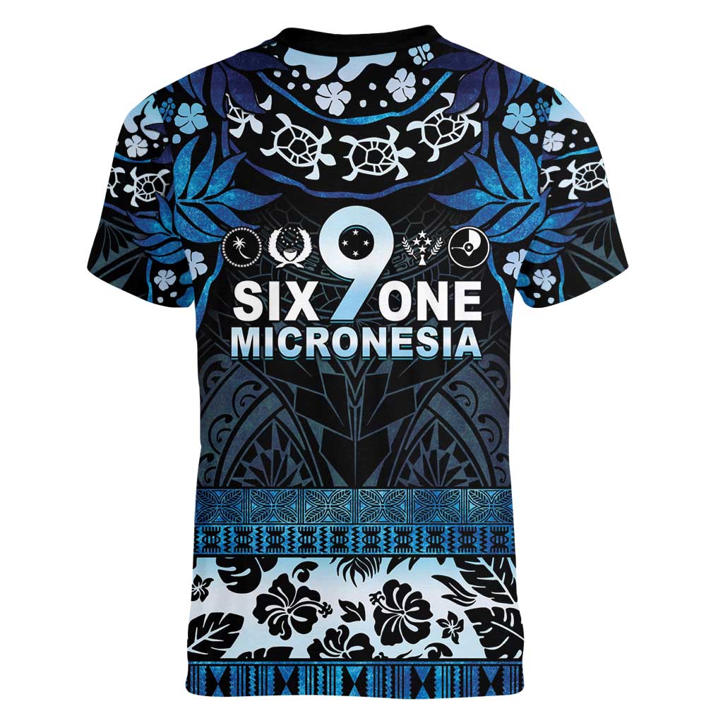 Micronesia FSM 691 Women V-Neck T-Shirt Respect Culture