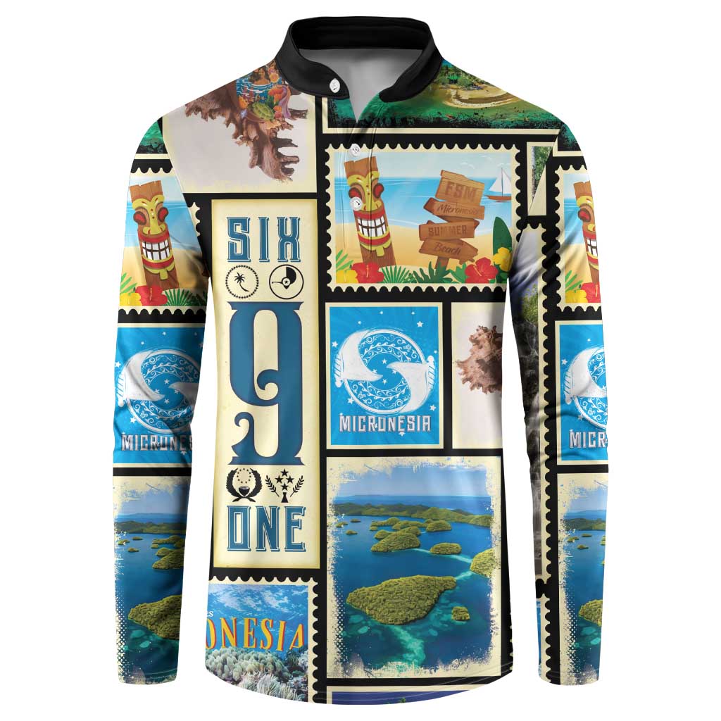 FSM Micronesia Culture Button Sweatshirt