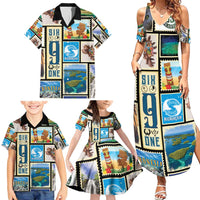 FSM Micronesia Culture Family Matching Summer Maxi Dress and Hawaiian Shirt