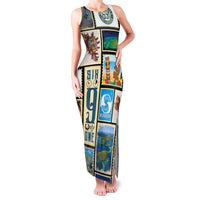 FSM Micronesia Culture Family Matching Tank Maxi Dress and Hawaiian Shirt