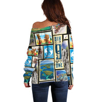 FSM Micronesia Culture Off Shoulder Sweater