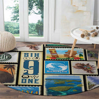 FSM Micronesia Culture Round Carpet