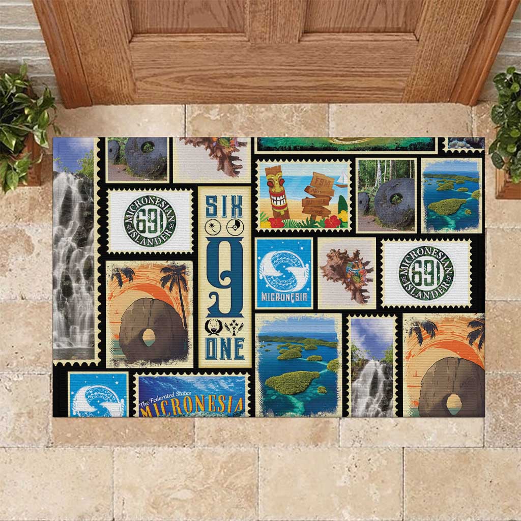 FSM Micronesia Culture Rubber Doormat