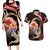 Personalised French Polynesia Victory Day Couples Matching Long Sleeve Bodycon Dress and Hawaiian Shirt Polynesian Pattern Plumeria