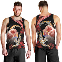 Personalised French Polynesia Victory Day Men Tank Top Polynesian Pattern Plumeria