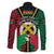 Vanuatu 45th Independence Day Family Matching Off The Shoulder Long Sleeve Dress and Hawaiian Shirt Long God Yumi Stanap Wild Boar LT05