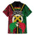 Vanuatu 45th Independence Day Family Matching Short Sleeve Bodycon Dress and Hawaiian Shirt Long God Yumi Stanap Wild Boar LT05
