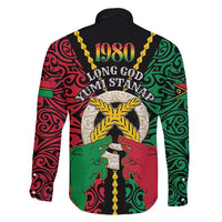 Vanuatu 45th Independence Day Family Matching Short Sleeve Bodycon Dress and Hawaiian Shirt Long God Yumi Stanap Wild Boar LT05 - Polynesian Pride