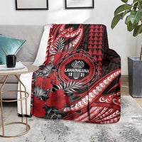 Hawaii Lahainaluna High School Blanket Tribal Tattoo With Hibiscus Flowers