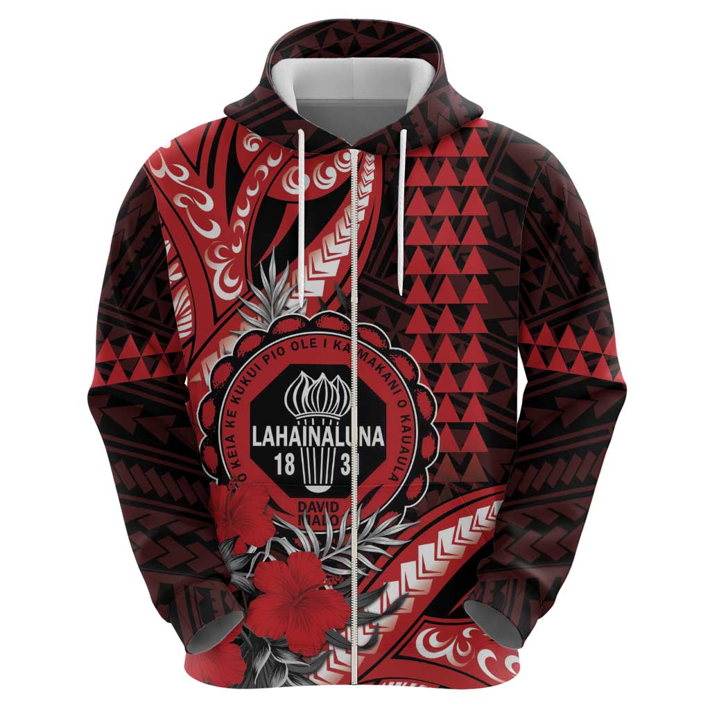 Personalized Hawaii Lahainaluna High School Hoodie Tribal Tattoo With Hibiscus Flowers