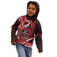 Personalized Hawaii Lahainaluna High School Kid Hoodie Tribal Tattoo With Hibiscus Flowers LT05 - Polynesian Pride