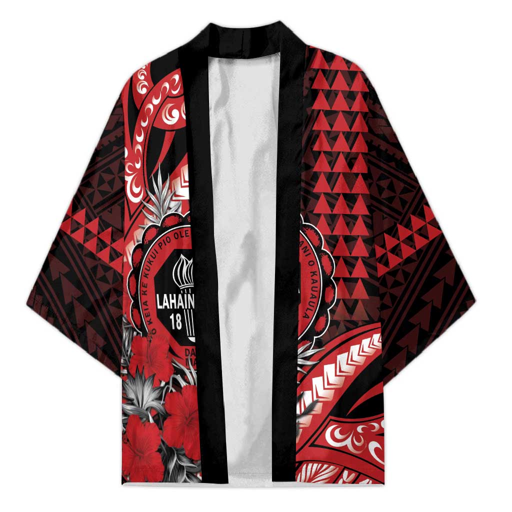Personalized Hawaii Lahainaluna High School Kimono Tribal Tattoo With Hibiscus Flowers