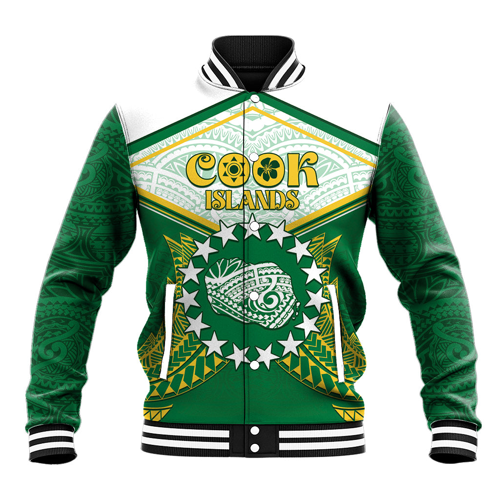Personalised Cook Islands Ra o te Ui Ariki Baseball Jacket Polynesian Pattern