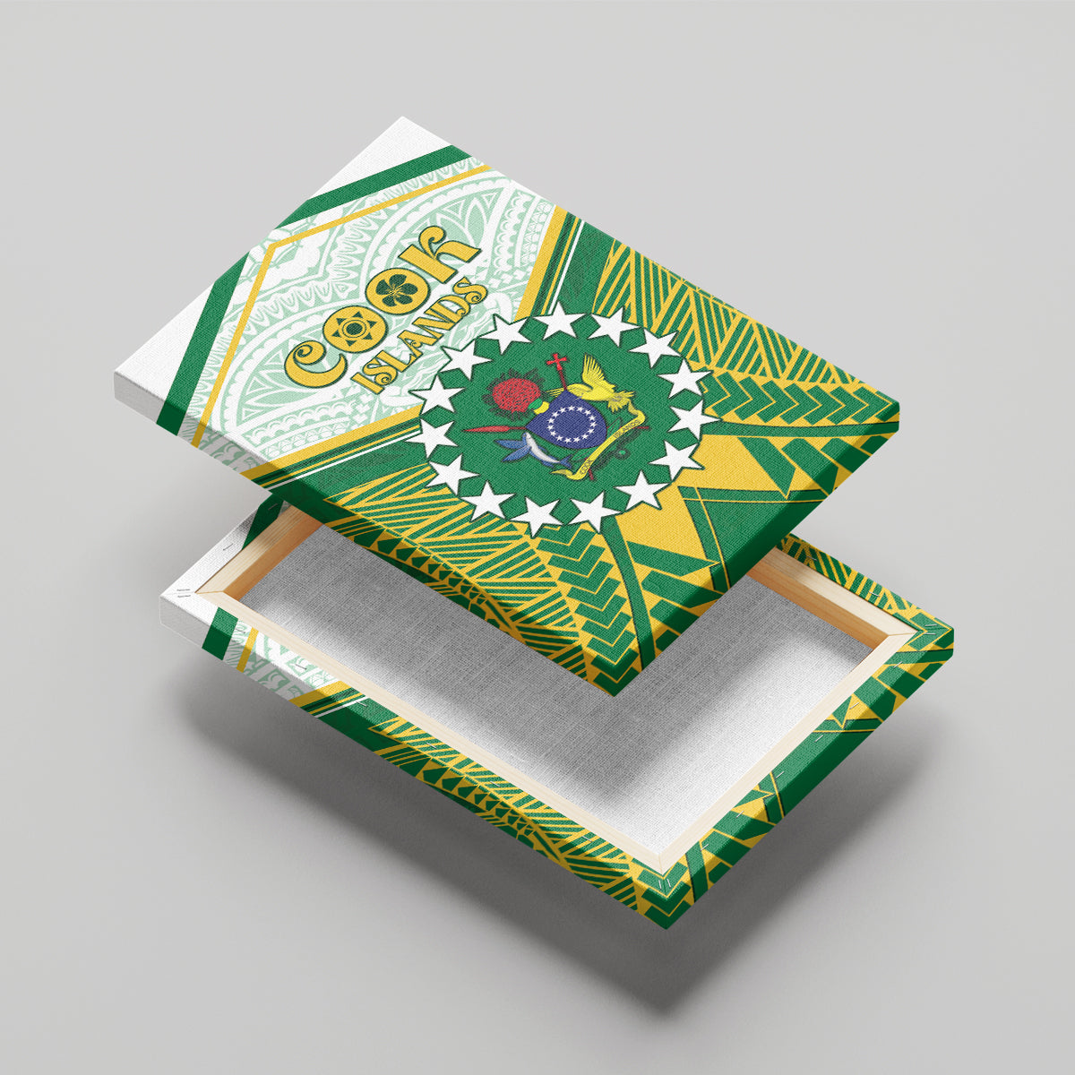 Cook Islands Ra o te Ui Ariki Canvas Wall Art Polynesian Pattern