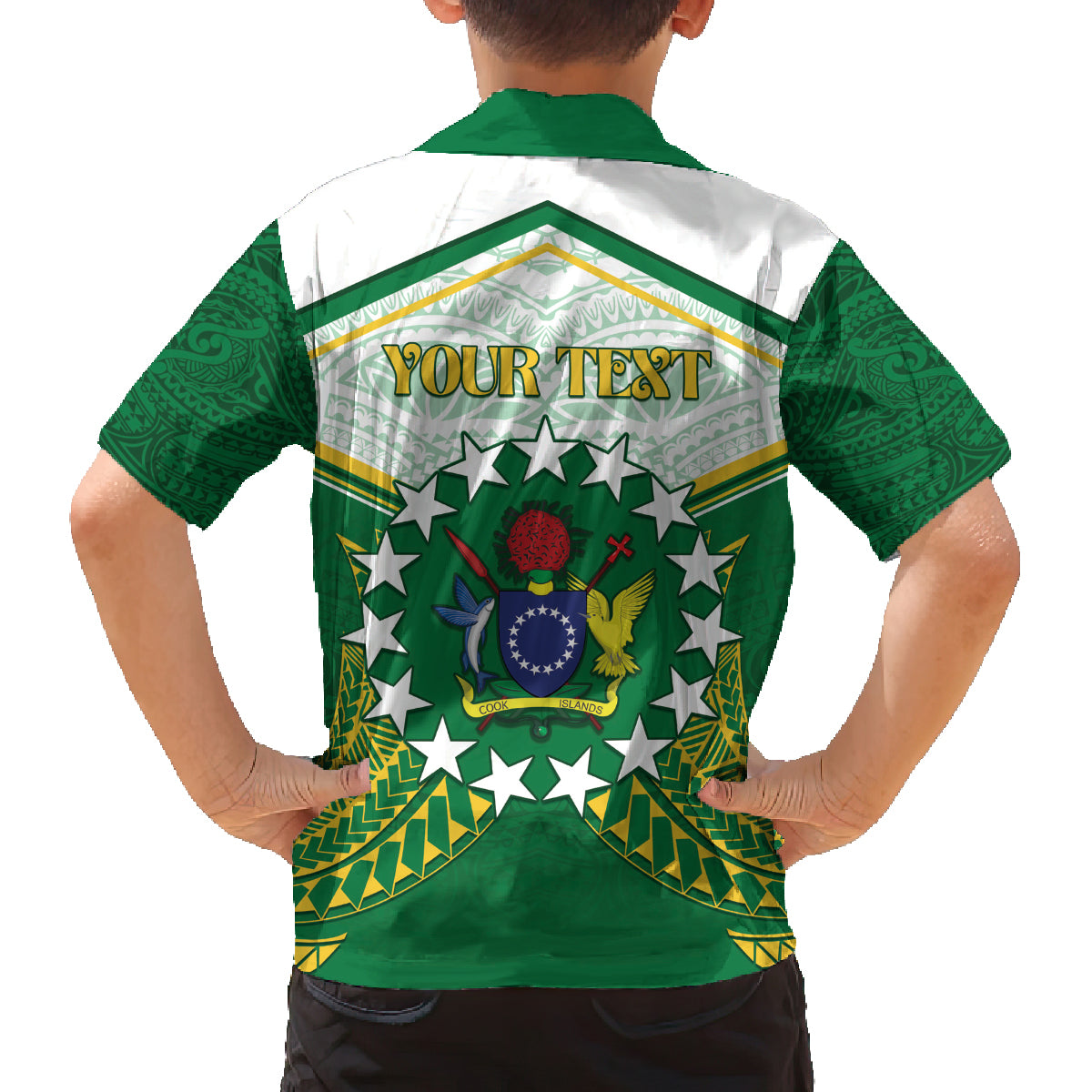Personalised Cook Islands Ra o te Ui Ariki Family Matching Puletasi and Hawaiian Shirt Polynesian Pattern