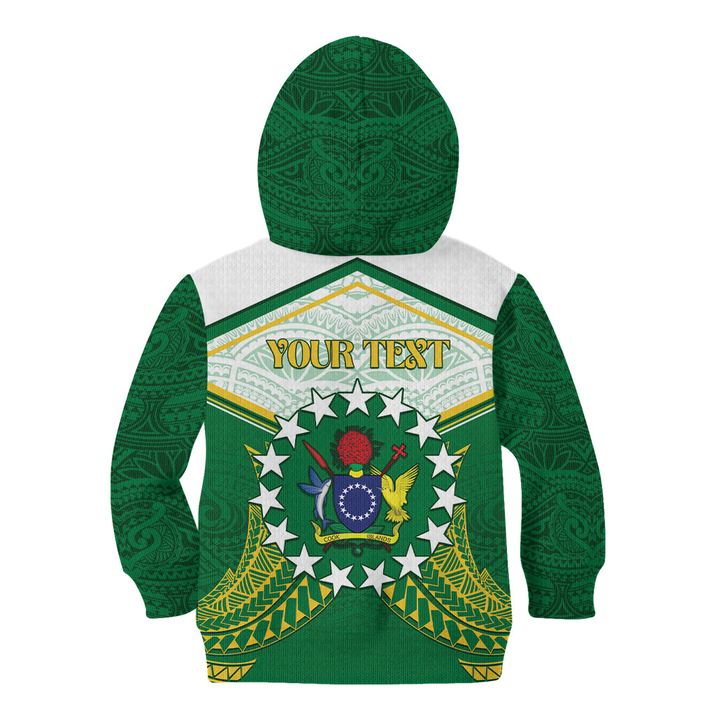 Personalised Cook Islands Ra o te Ui Ariki Kid Hoodie Polynesian Pattern
