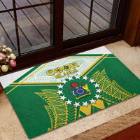 Cook Islands Ra o te Ui Ariki Rubber Doormat Polynesian Pattern