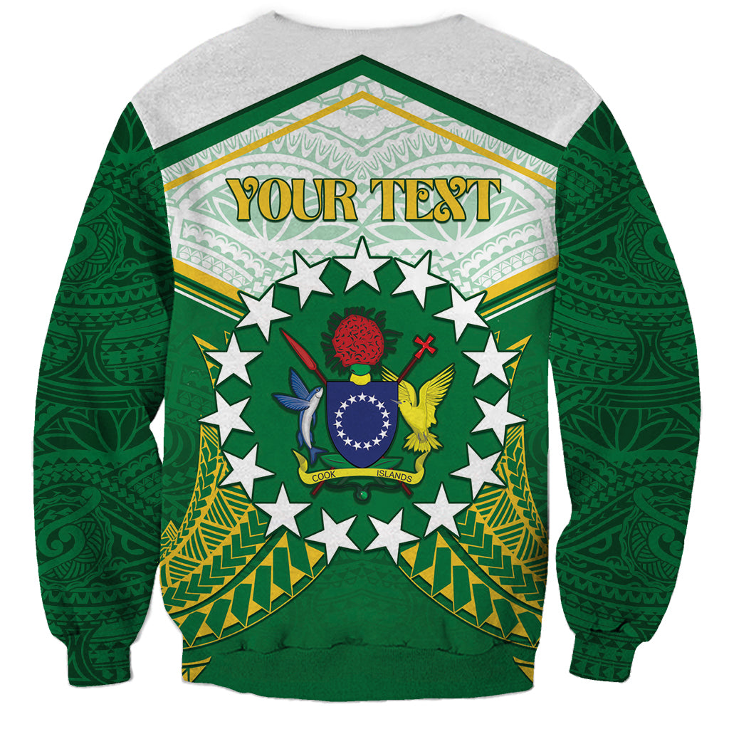 Personalised Cook Islands Ra o te Ui Ariki Sweatshirt Polynesian Pattern