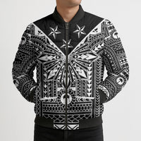 Black Philippines Sun Star Bomber Puffer Jacket Igorot Tribal Inspiration