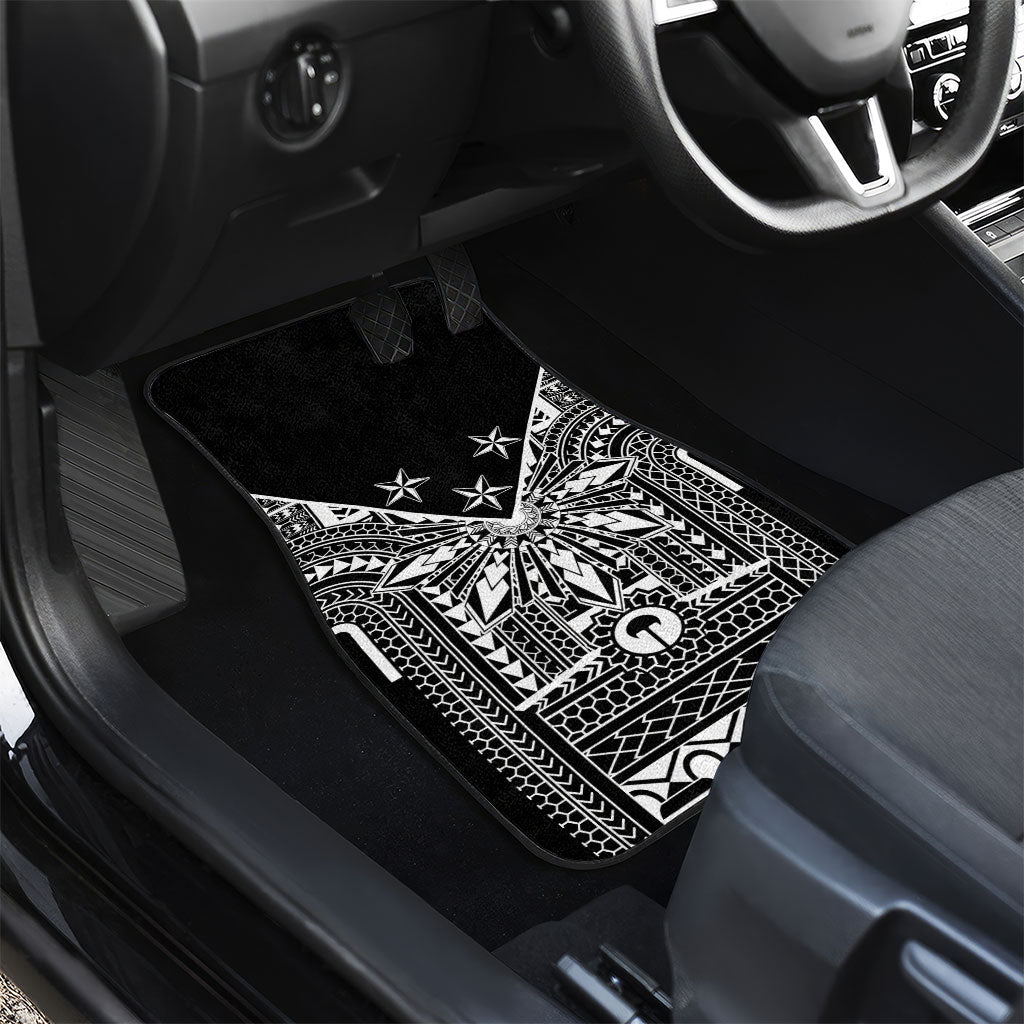 Black Philippines Sun Star Car Mats Igorot Tribal Inspiration