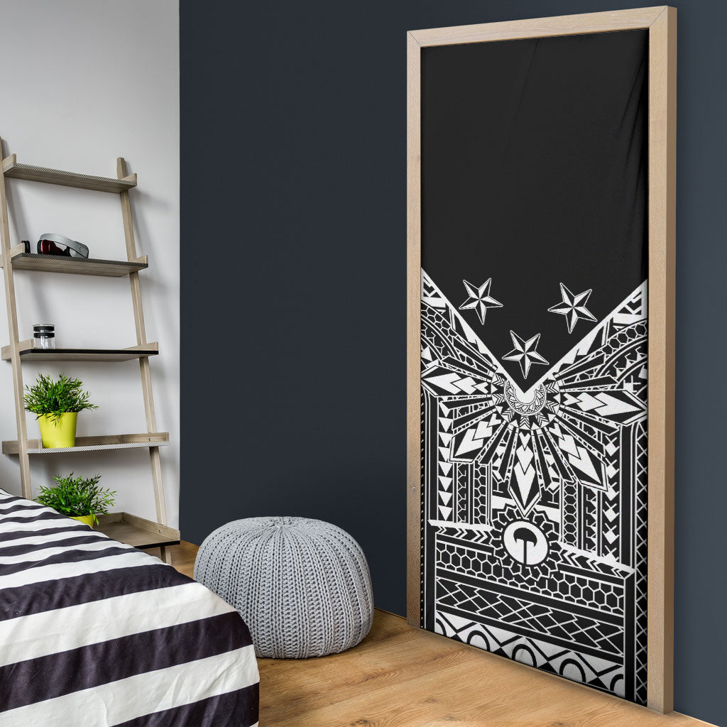 Black Philippines Sun Star Door Cover Igorot Tribal Inspiration