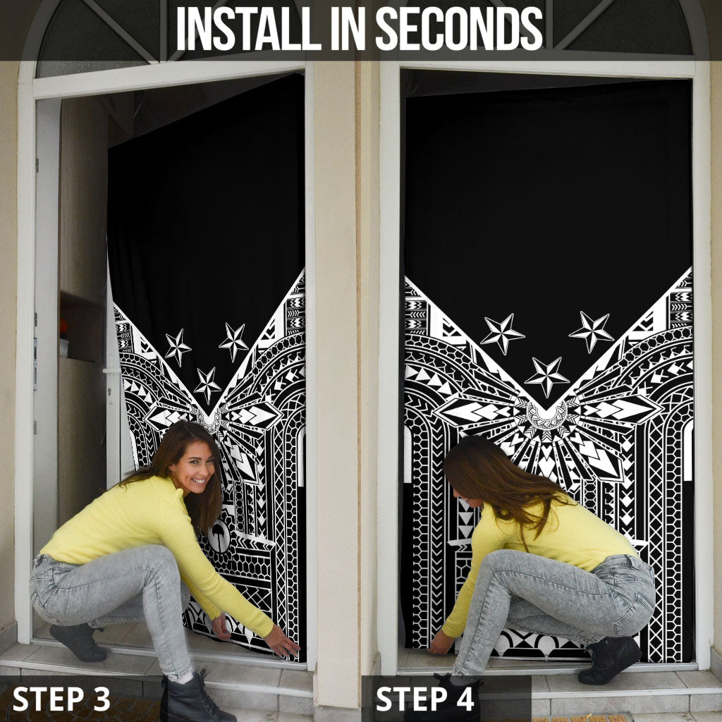 Black Philippines Sun Star Door Cover Igorot Tribal Inspiration