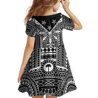 Black Philippines Sun Star Family Matching Off The Shoulder Long Sleeve Dress and Hawaiian Shirt Igorot Tribal Inspiration LT05 - Polynesian Pride
