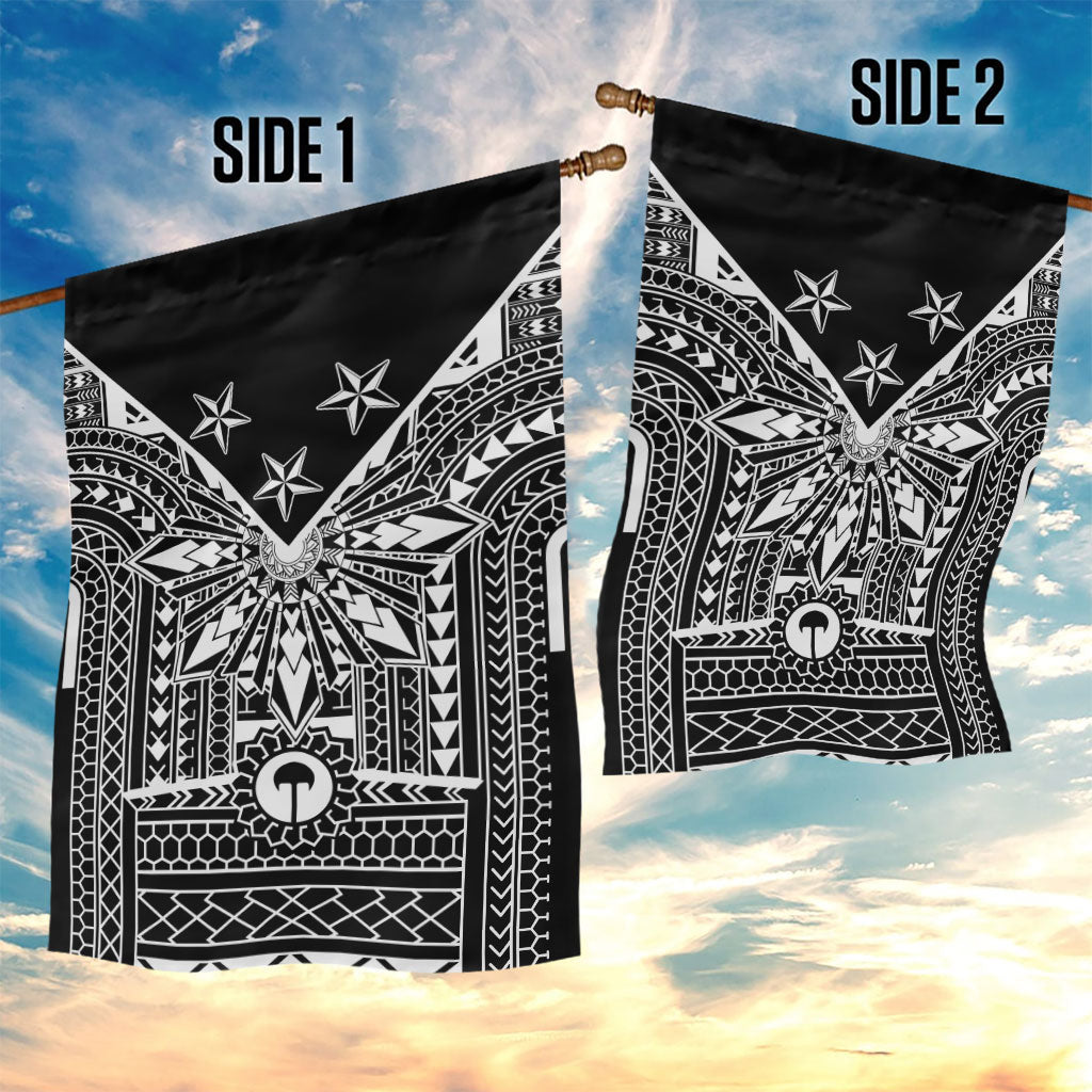 Black Philippines Sun Star Garden Flag Igorot Tribal Inspiration