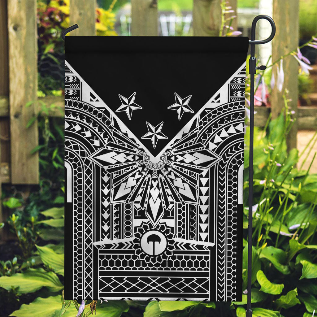 Black Philippines Sun Star Garden Flag Igorot Tribal Inspiration