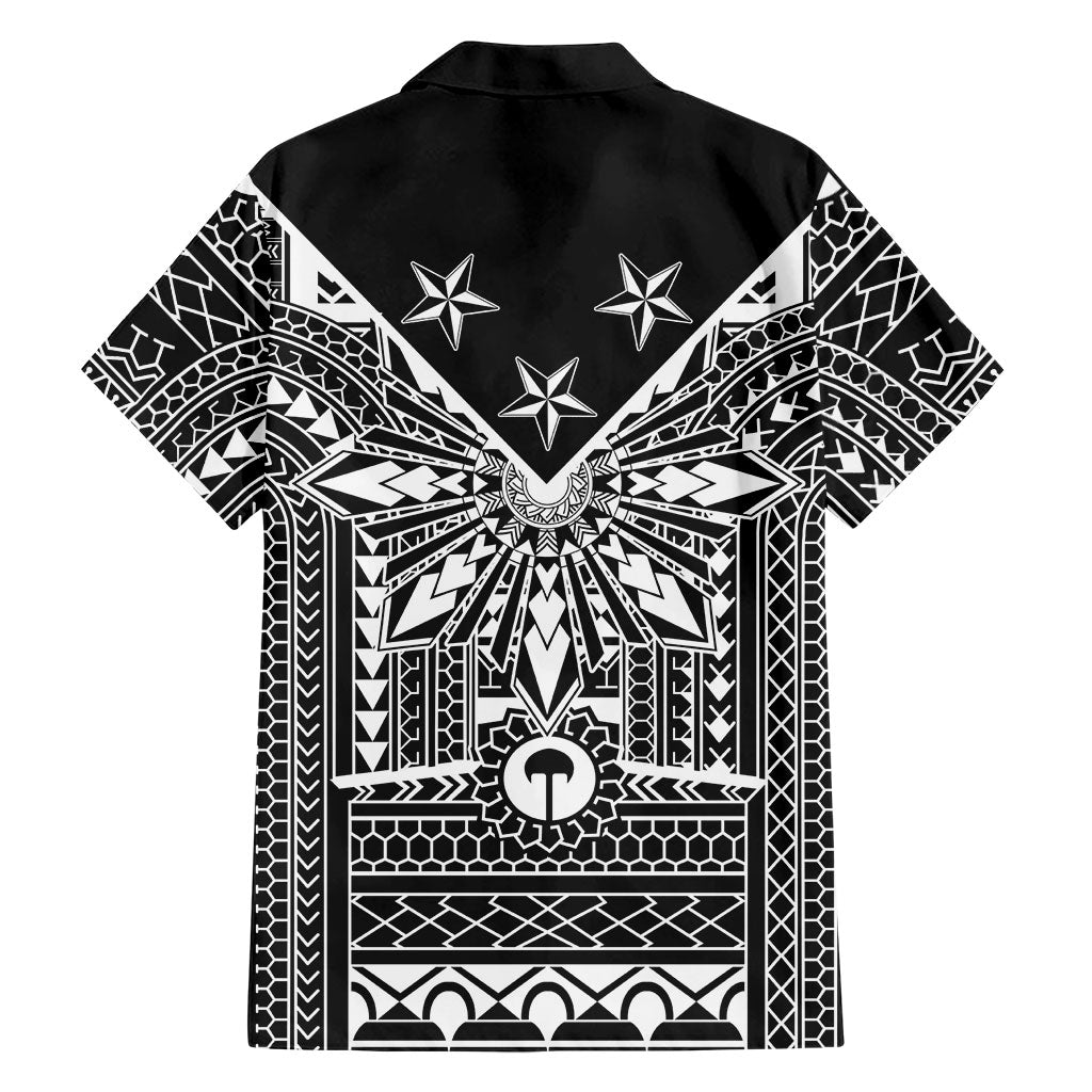 Black Philippines Sun Star Hawaiian Shirt Igorot Tribal Inspiration