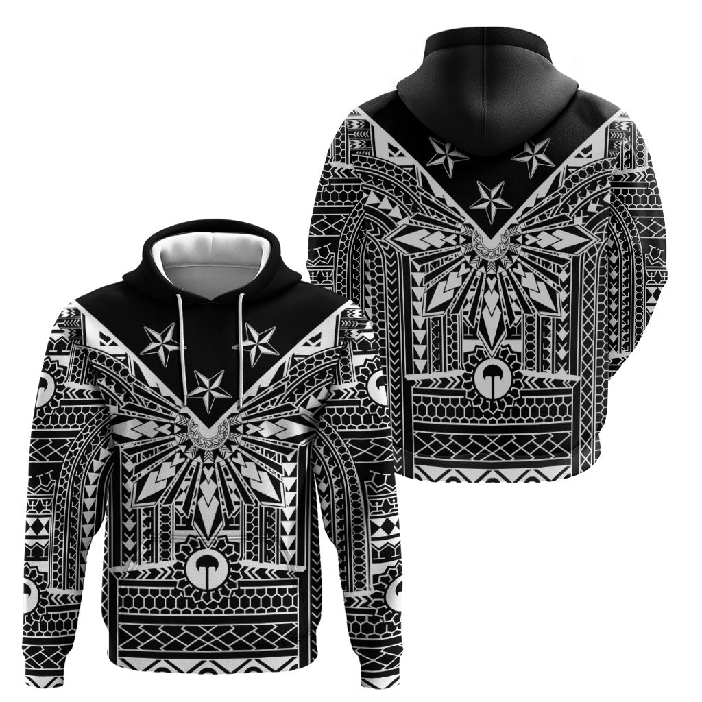 Black Philippines Sun Star Hoodie Igorot Tribal Inspiration