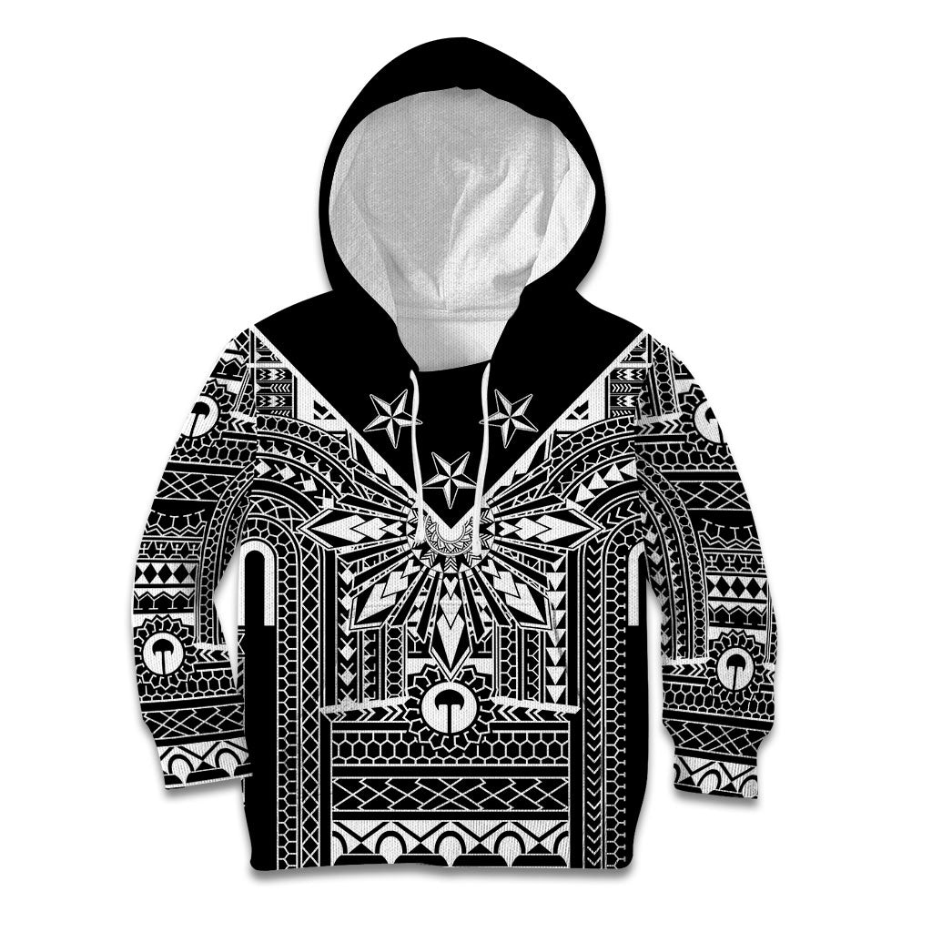 Black Philippines Sun Star Kid Hoodie Igorot Tribal Inspiration