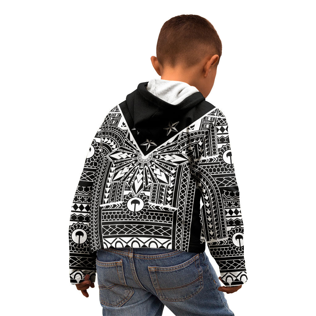 Black Philippines Sun Star Kid Hoodie Igorot Tribal Inspiration
