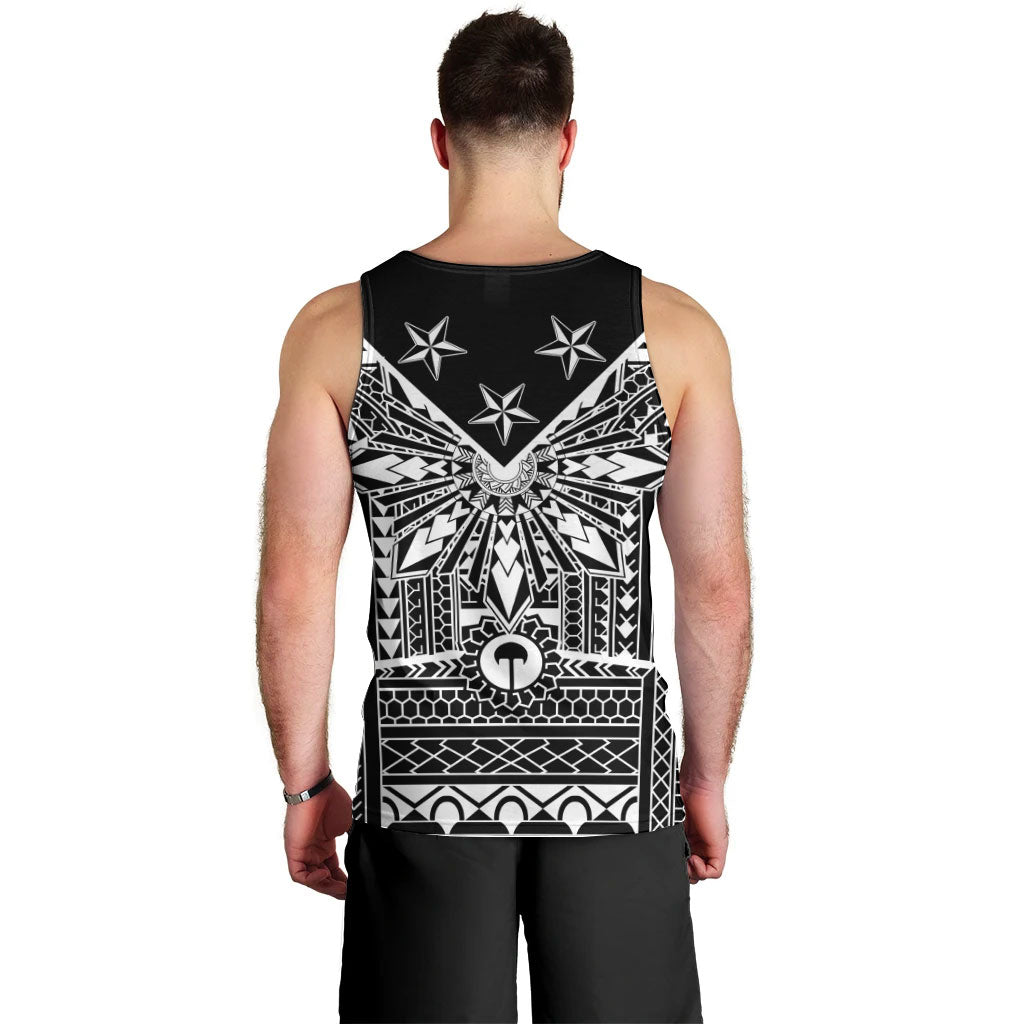 Black Philippines Sun Star Men Tank Top Igorot Tribal Inspiration