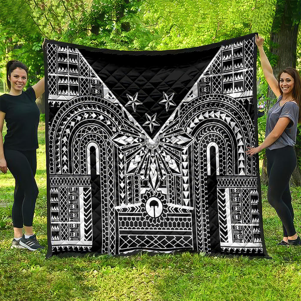 Black Philippines Sun Star Quilt Igorot Tribal Inspiration
