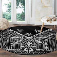 Black Philippines Sun Star Round Carpet Igorot Tribal Inspiration