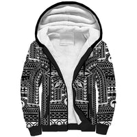 Black Philippines Sun Star Sherpa Hoodie Igorot Tribal Inspiration